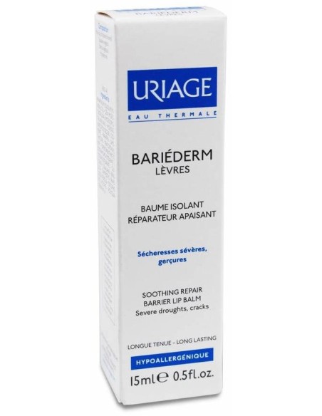 Uriage Bariederm Reparador Labios Agrietados, 15 Ml