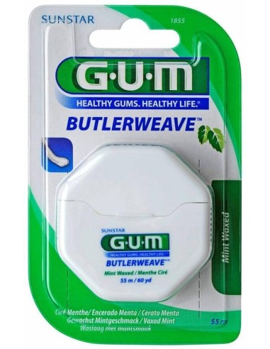 Gum Butlerweave Seda Dental Con Cera Mentol 55 M, 1 Ud