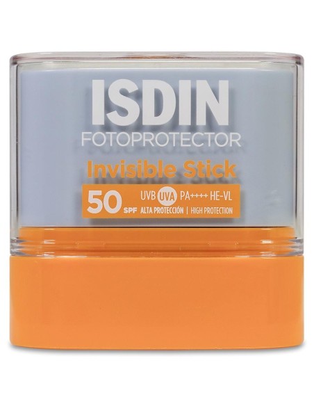Isdin Fotoprotector Invisible En Stick Para Zonas Sensibles Spf50+, 10 G