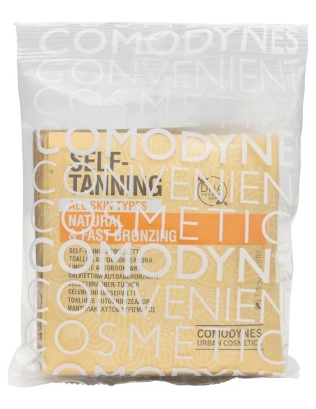 Comodynes Self-Tanning Color Uniforme Natural Toallitas, 8 Uds