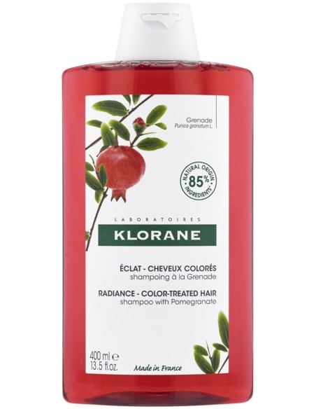 Klorane Champú Sublimador A La Granada, 400 Ml