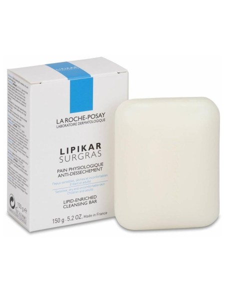 La Roche-Posay Lipikar Surgras Pan Fisiológico Antidesecante, 150 G