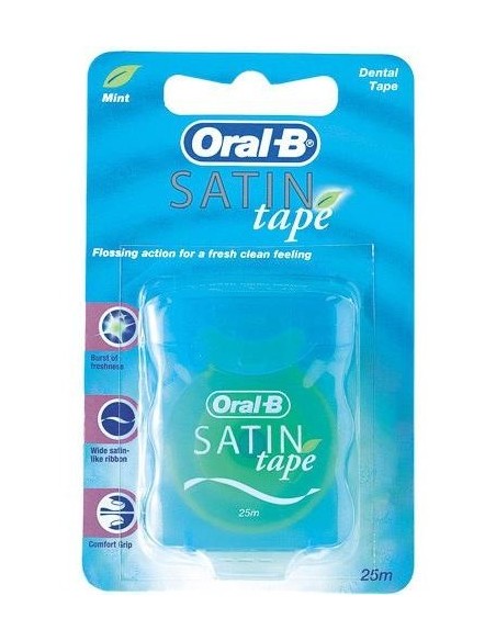 Oral-B Satin Tape Fluor Cinta Dental Menta 25M 1Ud