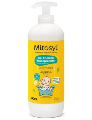 Mitosyl Bebé Y Niño Gel Limpiador Bio Cuerpo Y Cabello 490Ml