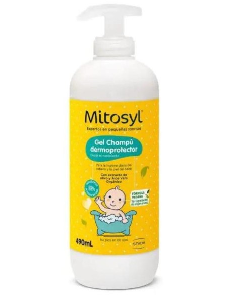 Mitosyl Bebé Y Niño Gel Limpiador Bio Cuerpo Y Cabello 490Ml