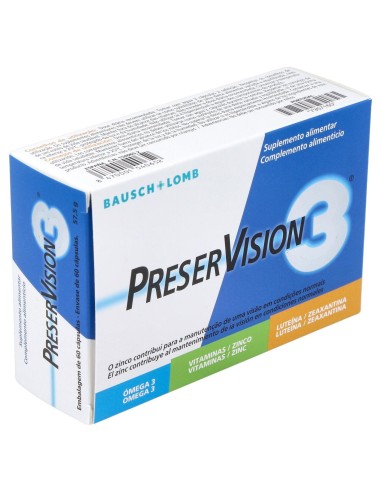 Preservisión 3, 60 Cápsulas
