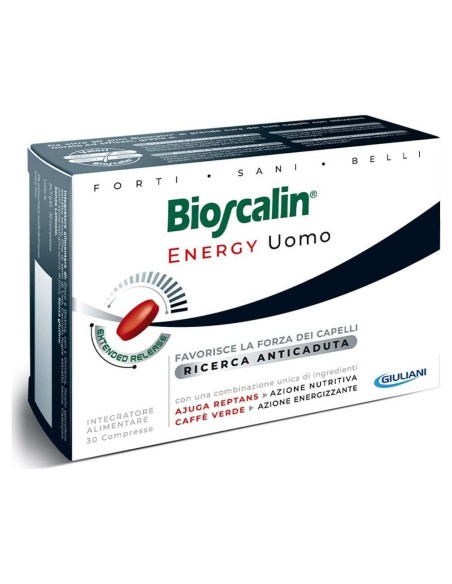 Boiron Bioscalin Enery Hombre Comprimidos Anticaída, 30 Comprimidos