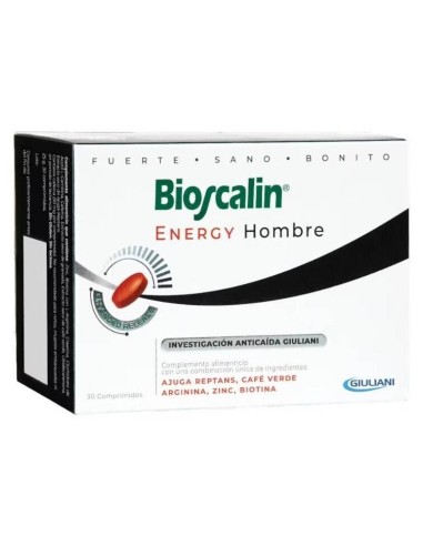 Boiron Bioscalin Enery Hombre Comprimidos Anticaída, 30 Comprimidos
