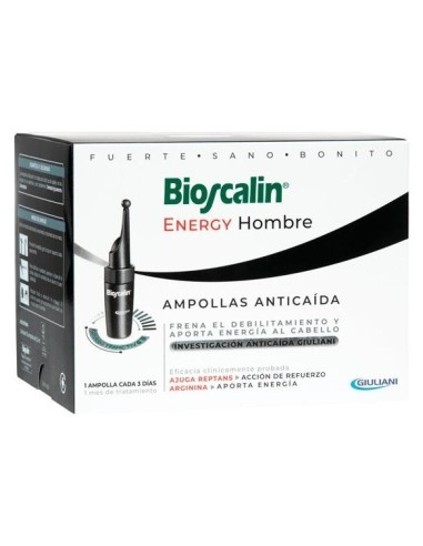Boiron Bioscalin Energy Hombre Ampollas Anticaída, 10 Ampollas
