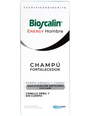 Boiron Bioscalin Energy Hombre Champú Fortalecedor, 200 Ml