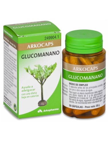 Arkopharma Arkocápsulas Glucomanano, 50 Cápsulas