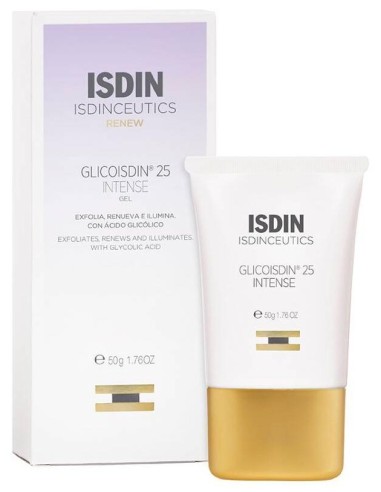 Isdin Isdinceutics Glicoisdin 25 Intense Gel Facial Exfoliante Iluminador, 50 Ml