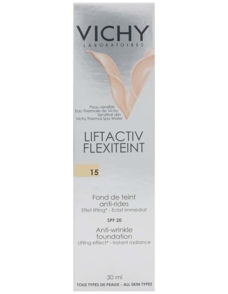 Vichy Flexilift Teint 15 Opal Fondo De Maquillaje Antiarrugas, 30 Ml