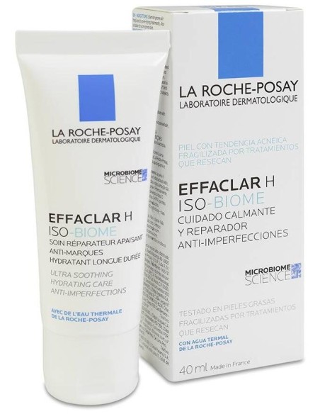 La Roche-Posay Effaclar H Hidratante Compensador Calmante, 40 Ml