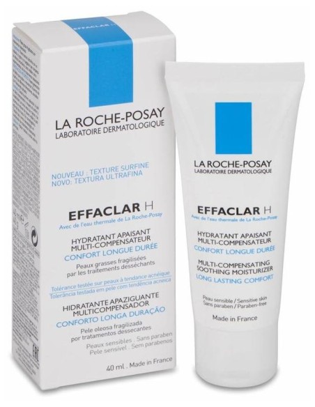 La Roche-Posay Effaclar H Hidratante Compensador Calmante, 40 Ml