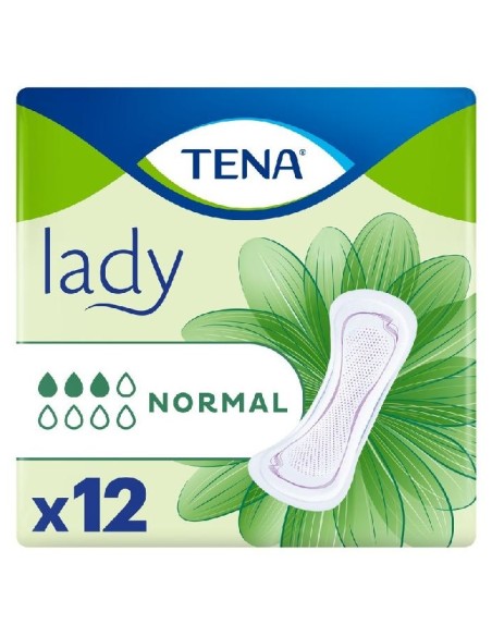 Tena Lady Absorbente Incontinencia Orina Ligera Normal, 12 Uds