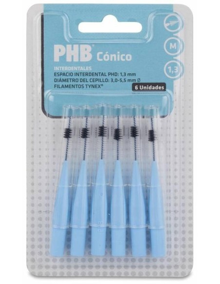 Phb Cepillo Interdental Conico 1,3 Azul 6Ud