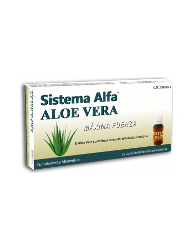 Sistema Alfa Aloe Vera Máxima Fuerza Ampollas, 20 X 10 Ml