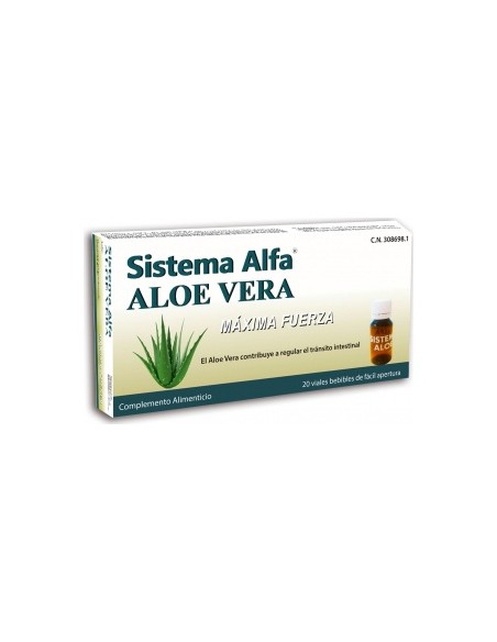 Sistema Alfa Aloe Vera Máxima Fuerza Ampollas, 20 X 10 Ml