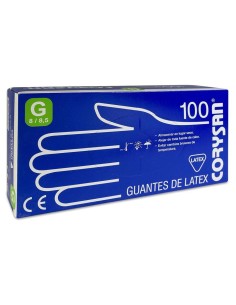 Corysan Guantes Látex Talla Grande 100Uds