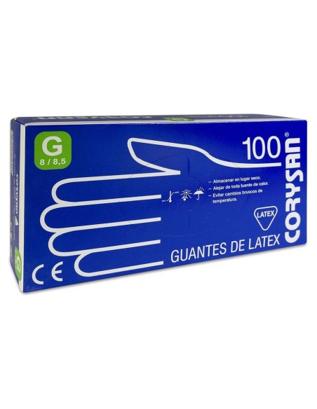 Corysan Guantes Látex Talla Grande 100Uds