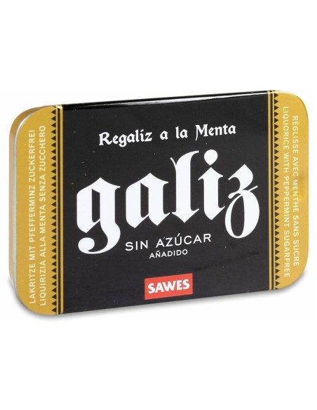 Sawes Galiz Regaliz A La Menta Sin Azúcar, 20 G