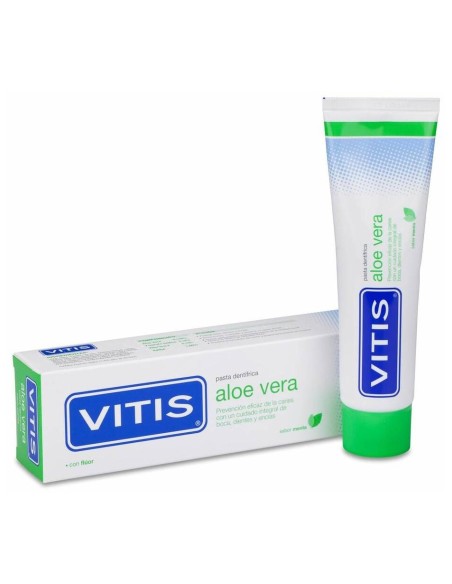 Vitis Pasta Dentífrica Aloe Vera Sabor Menta, 100 Ml