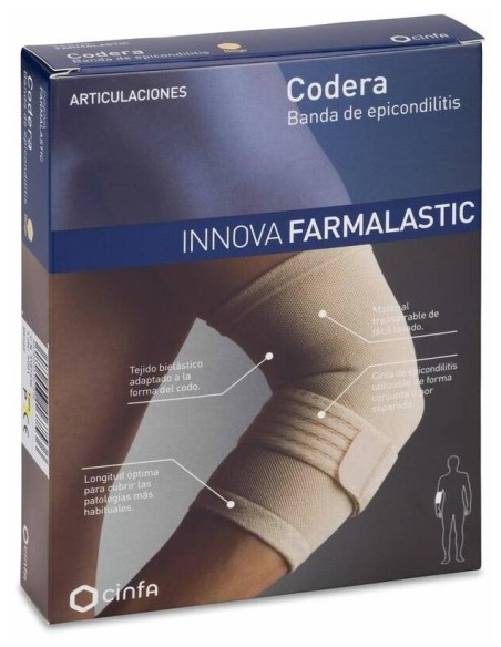 Farmalastic Innova Codera Epicondilitis Beige Pequeña, 1 Ud