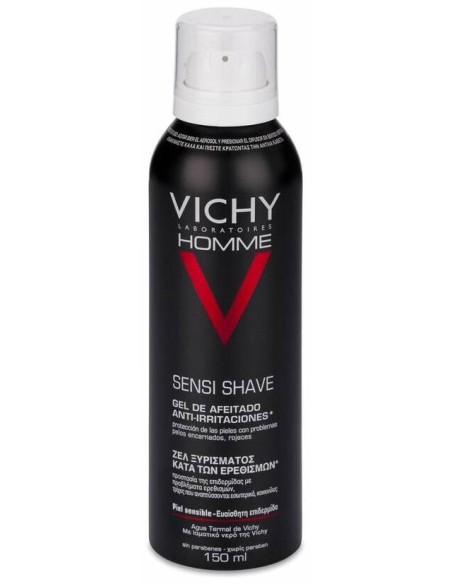 Vichy Homme Gel-Crema De Afeitar Sin Jabon Pieles Sensibles, 200 Ml
