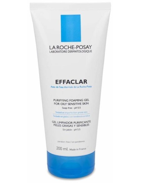 La Roche-Posay Effaclar Gel Mousse Purificante, 200 Ml