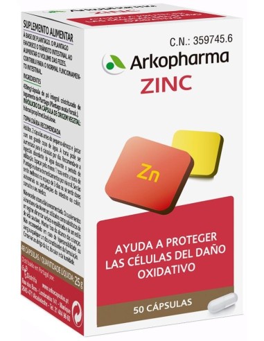 Arkopharma Arkovital Zinc, 50 Cápsulas