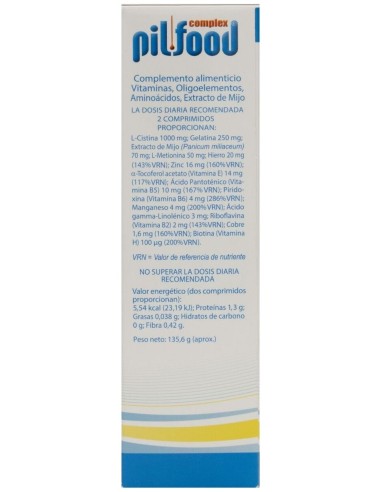 Pilfood Complex Energy Hair, 120 Comprimidos