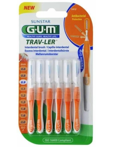 Cepillo Interdental Trav-Ler 0,9Mm 6Un Naranja