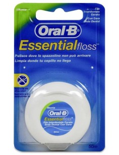 Oral-B Essential Floss Seda Dental Flúor-Menta 50 M, 1 Ud
