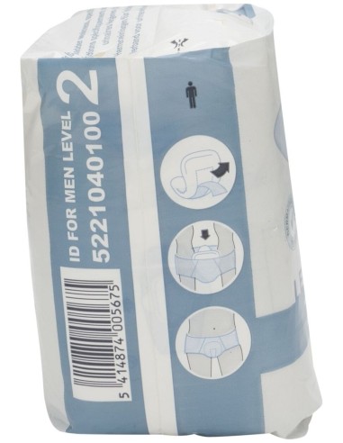 Id For Men Level 2 Protectores Para Incontinencia Ligera, 10 Unidades