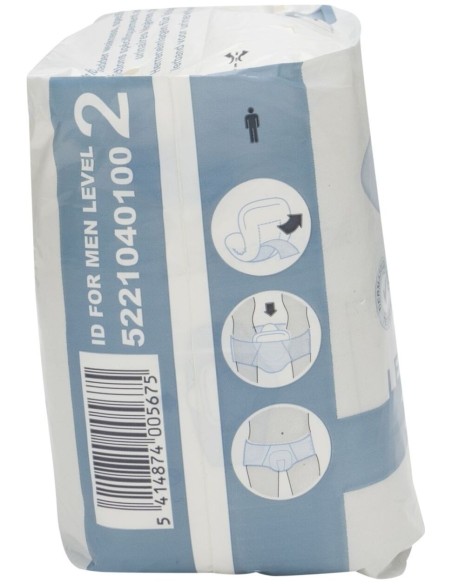 Id For Men Level 2 Protectores Para Incontinencia Ligera, 10 Unidades
