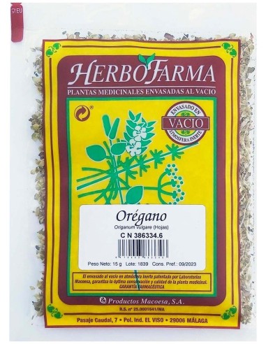 Macoesa Oregano Herbofarma 15Gr