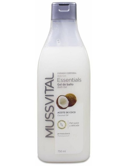 Mussvital Essentials Gel De Baño Aceite De Coco, 750 Ml