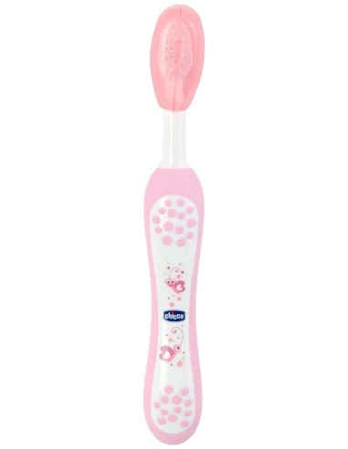 Chicco Cepillo De Dientes De Cerdas Suaves 6M+ Rosa, 1 Ud
