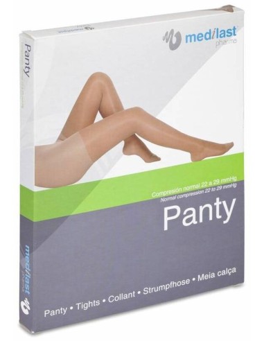 Medilast Panty Compresión Normal Beige Talla Grande, 1 Ud
