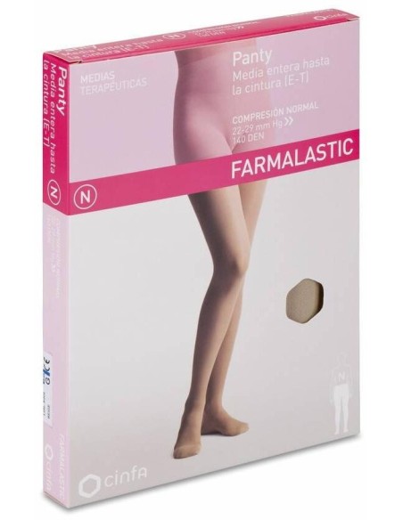 Farmalastic Panty-Media Hasta La Cintura (E-T) Compresión Normal T-Grande Beige 1Ud