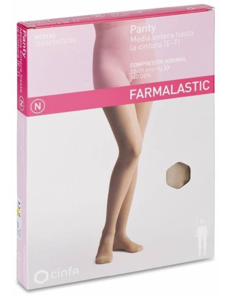 Farmalastic Panty-Media Hasta La Cintura (E-T) Compresión Normal T-Pequeña Beige