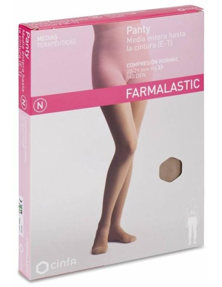 Farmalastic Panty-Media Hasta La Cintura (E-T) Compresión Normal T-Mediana Beige