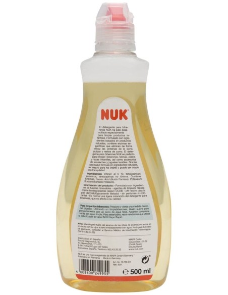Nuk Detergente Para Biberones Y Tetinas 500Ml