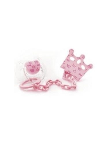 Acofarbaby Cadenita Y Chupete Sili 0-6M Rosa 1Un