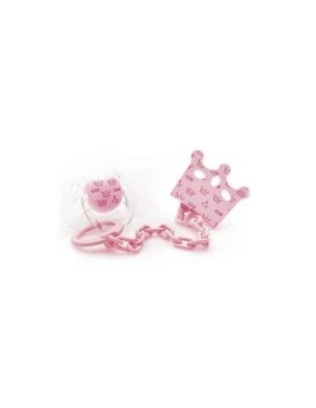 Acofarbaby Cadenita Y Chupete Sili 0-6M Rosa 1Un
