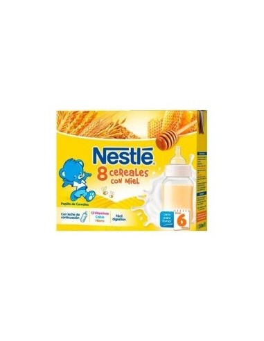 Nestle 8 Cereales Con Miel Brick Listo Para Tomar 2X250Ml