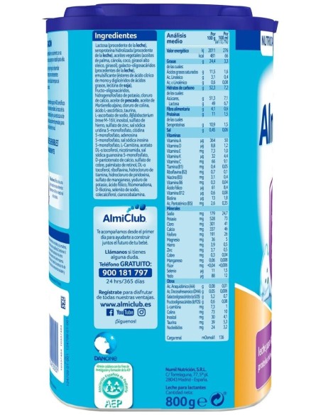 Almirón Advance Prosyneo 1 Leche De Inicio 800Gr