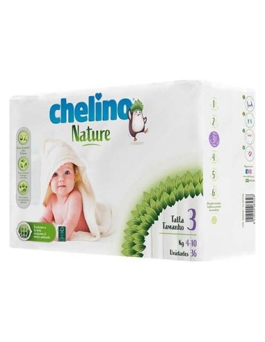 Pañales 4-10 Kg Chelino Nature 36 Unidades