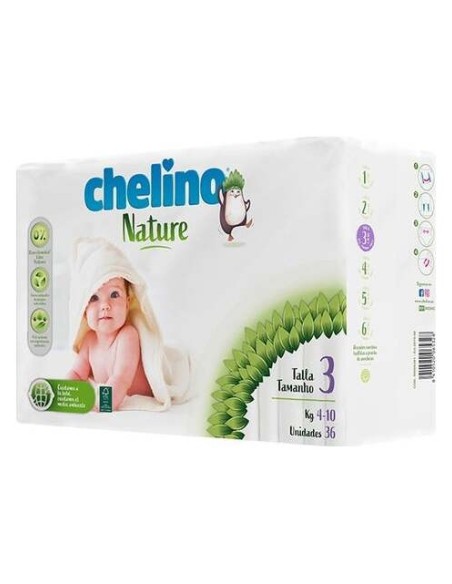 Pañales 4-10 Kg Chelino Nature 36 Unidades